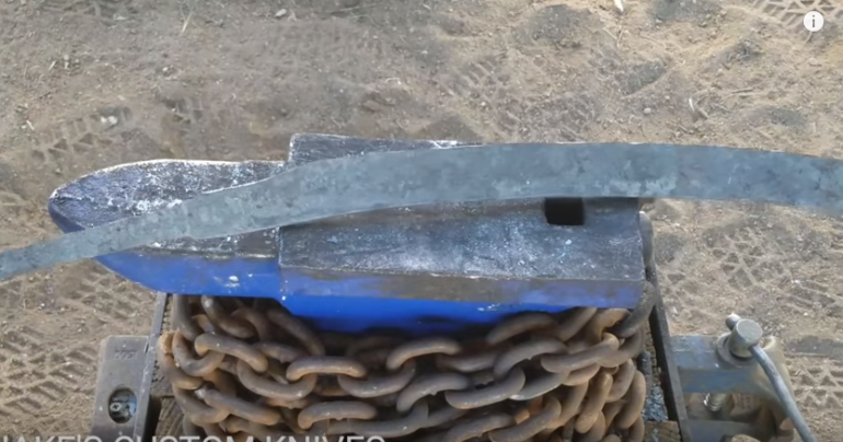 forging katana from coil spring
